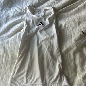 White Adidas sports tank in good condition